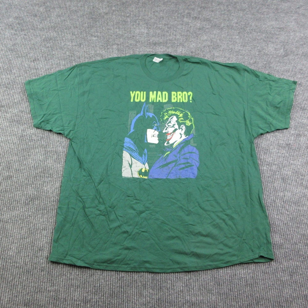 Batman Joker Shirt Mens 4XL Green DC Comics Superhero Jerzees Graphic Tee